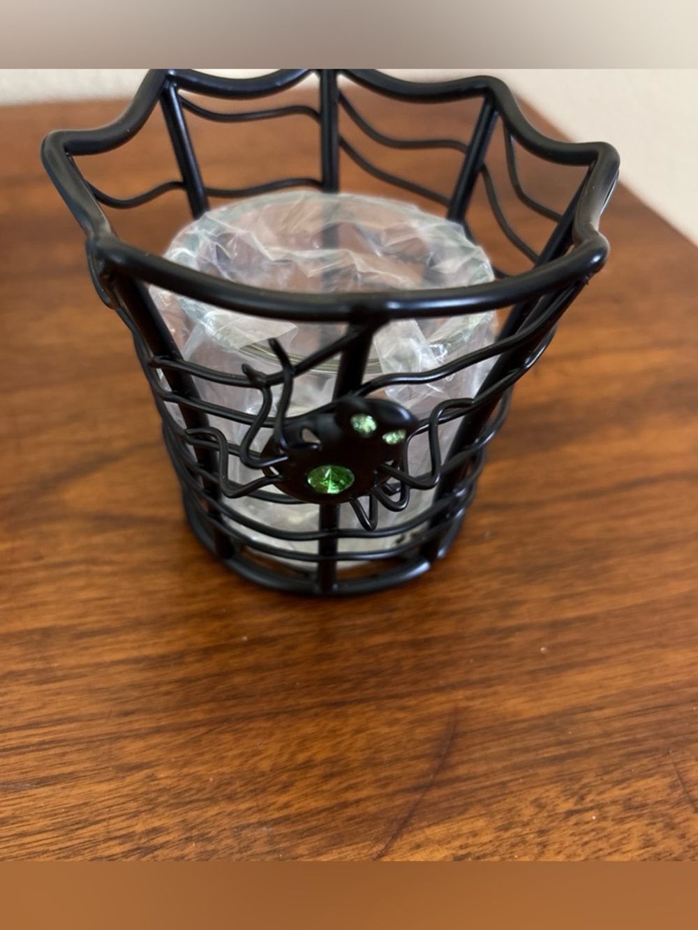 PARTYLITE Spider Web Votive Tea Light Candle Holder P8975U-MIB-Halloween